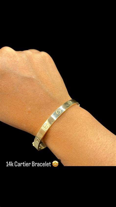 cartier 14k bracelet